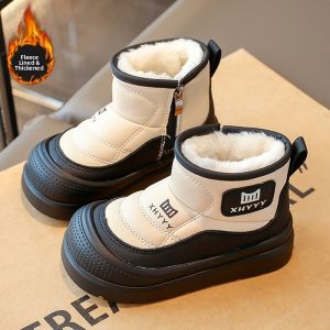 ATONGMU | Waterproof Insulated Fur Boots for Girls