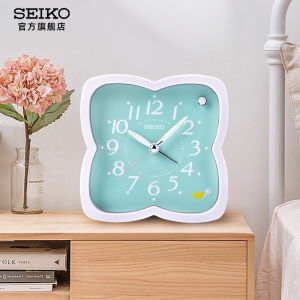 Cute Cartoon Creative Four Leaf Clover Cockroach Alarm Clock for Children Students Modern Simple Style Plastic Table Clock
