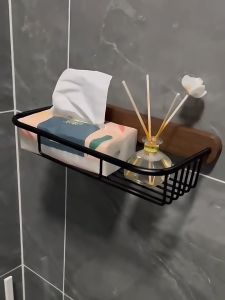 Sincecu Solid Wood Tissue Holder Toilet Walnut Roll Paper Storage Rack Nordic Style Toilet Tissue Box