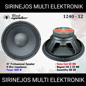 Speaker Black Spider 12 inch Blackspider 1240 / BS 1240 BS 1240-12
