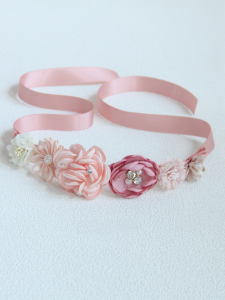 Handmade Customized Nude Pink Adult and Children Ballet Dance Flower Headdress Flower Slip Competition Performance Hair Band Hair Accessories Hair Hoop