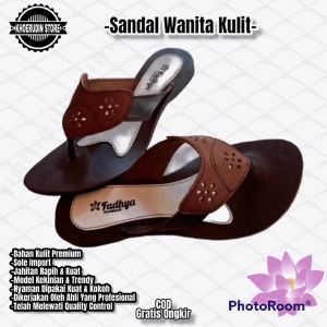 Sandal Jepit Wanita Sandal Jepit Kulit Sandal Slip on Wanita Sandal Jepit Cewe Sandal Terbaru Sandal Kulit Jepit002