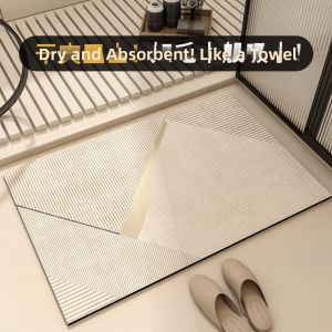 XIANSU | Water-Absorbent Anti-Slip Diatomaceous Earth Door Mat