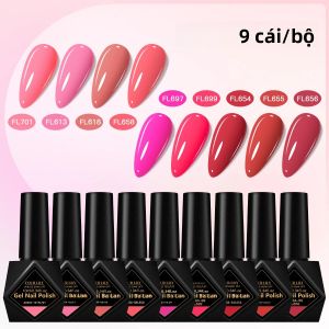 Bộ 9 Sơn Gel Móng Tay HEMA Free 10ml Bán Vĩnh Cửu Tẩy Được Bằng Đèn UV Dùng Trang Trí Móng Bộ Sưu Tập Mùa Hè Dụng Cụ Làm Móng