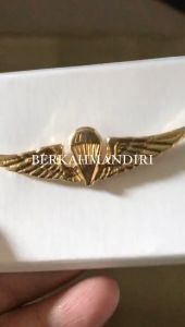 Wing Brevet Pin Para TNI AD Kecil Aksesoris Brevet Perwira Keren