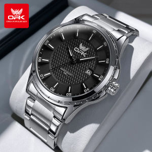 OPK resmi autentik jam tangan pria otomatis dewasa 2025 anti air bercahaya kalender dial tali jam baja tahan karat jam tangan mewah