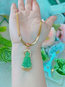 Dây chuyền mặt mẹ quan âm mạ 18.k siêu xinh
