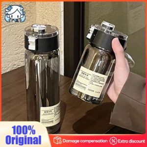 350ml/800ml MUJI Bottle Plastic Portable Leak Proof Drink Cup for Student Kids Transparent Water