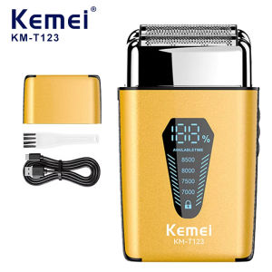 Kemei | 100% Kemei Hair Trimmer Electric Beard Shaver Professional Beard Trimmer Hair Trimmers Mini Shaving Machine for Men KM-T123