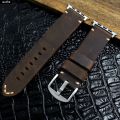 URVOI สําหรับ Apple Watch Ultra series 8 7 6 SE 54 Vintage Crazy Horse สายหนัง Fine สําหรับ iWatch หัวเข็มขัด V เย็บ 49 มม.. 
