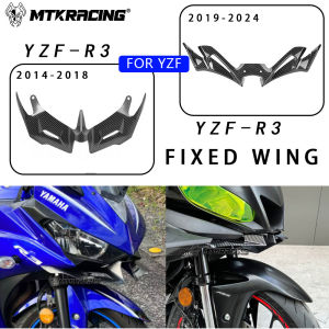 For YAMAHA YZF Front Fairing Winglets Wing Shell Cover Protection Guards Kit YZF-R3 YZF-R25 Motorcycle Wind Wing
