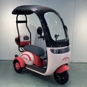 XE ĐIỆN BA BÁNH CÓ MÁI CHE CHO NGƯỜI GIÀ