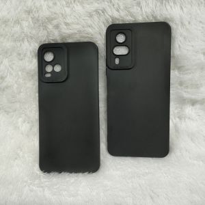 Silikon Xiaomi Redmi 13T Softcase Selikon Case Casing Macaron Candy Protect Pelindung Pro Camera Full Black Hitam