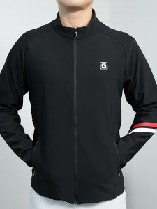 Windproof Stand Collar Elastic Sport Jacket Men Autumn Winter