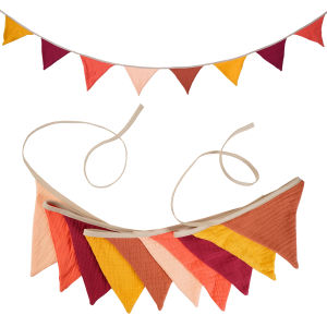 1 Pc 2.6M Nursery Fabric Bunting 10 Triangle Pennant Flags Party Decor Banner Home Baby Shower Carnival Garland