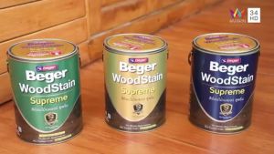 Beger เบเยอร์ วูดสเตน ซูพรีม สีย้อมไม้ อัลตร้าพรี่เมี่ยม ขนาด 3.785 ลิตร มีชนิด เงา/ กึ่งเงา/ ใสเงา/ ใสด้าน