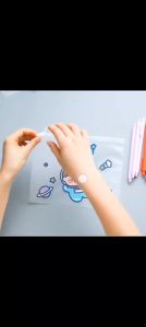 A5 File Folder Transparent File Zipper File Pencil Case