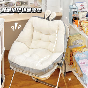 Ergonomic Seat Cushion Backrest Pad for Long Time Sitting Office Chair Student Dormitory Assorted Colors Cute Cartoon Design