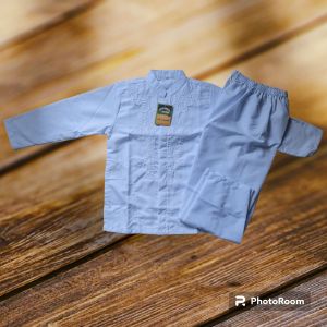Setelan Koko Putih Anak Baju Muslim Anak Koko Putih Anak termurah 4-12Tahun