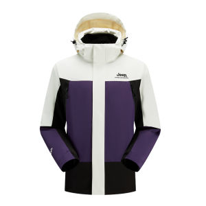 Jeep | Jeep Three-in-One Womens Outdoor Climbing Suit Waterproof Windproof New Arrival In Tibet Mens Jacket Polyester Fiber Travel