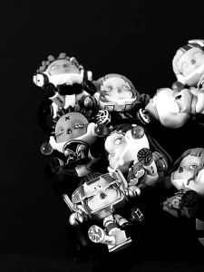 Figurine Acrylic Display Stand Mini Doll Storage Figure Display Rack Cosmetic Jewellery Shelf Figure Display Cabinet