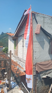 Bendera umbul umbul jawer garuda panjang 27m