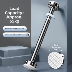 MONLEYTA | No-Drill Extendable Fixed Wall Mounted Clothes Drying Rod