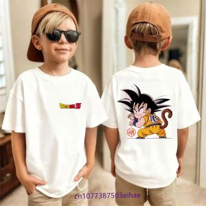 Bandai | Kids T-shirts Dragon Ball Z T-shirt Boys Clothes Childrens Clothing Summer Short Sleeve Kids Cartoon Tee Tops Baby Boy T Shirt