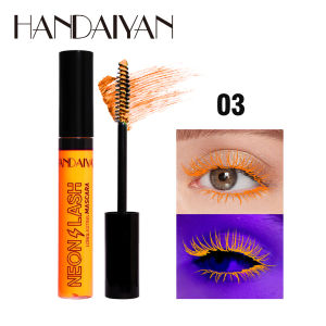 Mascara Chống Nước Huỳnh Quang 6 Màu Làm Dài Mi Trang Điểm Mắt Phát Sáng Dưới Ánh UV Giữ Lâu Khô Nhanh Chiết Xuất Từ Thực Vật Tự Nhiên