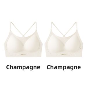 Backless Seamless Gather Bra U-Shape