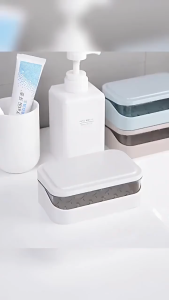 Portable Soap Box – Plastic Soap Container with Lid & Removable Drainer Home Essentials