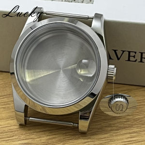 36mm/40mm NH35 Watch Case S Crown Sapphire Glass Crystal Fit NH35 NH36 NH38 ETA2824 PT5000 Movement 28.5mm Dial Case Mod Parts