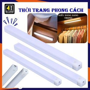 Đèn Cảm Biến Chuyển Động Thông Minh Dán Tường Sạc USB / Thanh Đèn Ngủ Led Cảm Ứng Tự Động Sáng Khi Có Người Tới Gần Size 20Cm Có Thể Sạc Lại - Đèn Led Gắn Tường