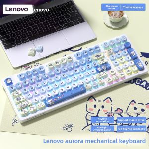 Lenovo | 98-Key 3-Mode Wireless Bluetooth Hot-Swap Mechanical Keyboard