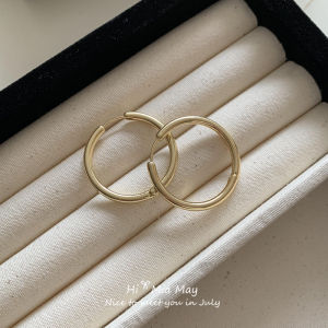 Fashionable Silver Tone Minimalist Earrings Stylish Commute Versatile Celebrity Approved Ear Jewelry New 2024 Pair
