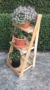 3 ชั้นพับใหญ่ มีกรอบ ชั้นวางพับได้ ชั้นวางหนังสือ ชั้นวางต้นไม้ ชั้นวางขนม ชั้นวางแจกันดอกไม้ ตกแต่งบ้าน