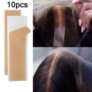 2/5/10 pcs Fake Scalp Tape For Lace Wigs Realistic Looking Parting Silicone Scar Tape With Knots Natural & Easy to Use