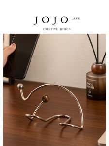 Universal JOJOS L. PD. Grocery Sir Phone Stand Desktop Tablet Holder for Watching TV Stainless Steel Mobile Phone Stand