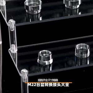 Faucet Adapter 22 Turn 16 18 20 22 24 26 28 30 32mm Internal and External Fine Tooth Faucet Conversion Thread Accessories
