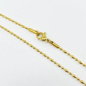 สร้อยคอโซ่ไททาเนียมสแตนเลสชุบทองชุบทองแบบว่างสำหรับทำเครื่องประดับ DIY หัวงูแบบแฟชั่นอเนกประสงค์