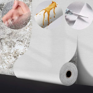 50cmX10m 3D Xốp Tự Dán PVC Dán Tường Vải Lanh Họa Tiết Dày Chống Thấm Nước Nền Tường Đổi Mới Đồng Màu Giấy Dán Tường