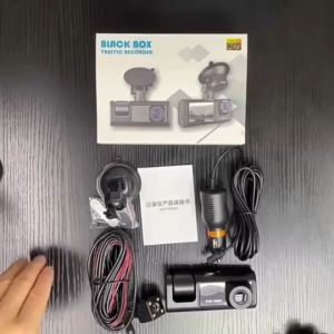 3 lens Dash Camera for Car Dash cam DVR 1080P Rear View Camera Three Way Camera for Vehicle Recorder Video With night vision 2 inch