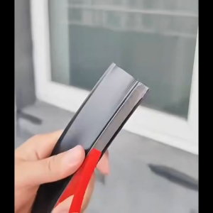 Window Water Blocking Bar Flexible Rubber Material for Water Protection on Window Sills Bendable Rain Cover for Doors