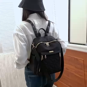 Korean Quality Women Shoulder Bag Water Resistant Oxford Cloth Backpack Large Capacity Lightweight Laptop Backpack