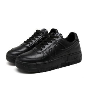 TERMURAH Sepatu Sekolah Wanita Hitam Polos Korea Bertali Kasual Kuliah Bisa COD Gratis Ongkir