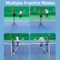 Peck Tennis Ball Launcher Self-Service Training Device Coach Feeder Machine with Retrieval Net Single Player Fitness Equipment. 