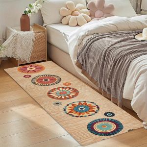 Thảm Trải Sàn Đầu Giường VIKAMA Long Bohemian Họa Tiết Hoa Mandala Đầy Màu Sắc Chống Trơn Trượt Dùng Trong Nhà Trang Trí Phòng Ngủ