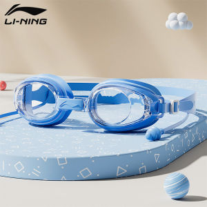 Li-Ning | Bộ Kính Bơi Khung Lớn Chống Mờ HD Chống Thấm Nước & Mũ Bơi Cho Trẻ Em