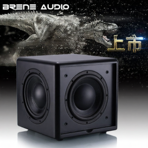 BRENE Active Subwoofer 8 Inch Three-Unit Design Home Audio System Super Bass Cannon High Fidelity Sound HiFi Speaker