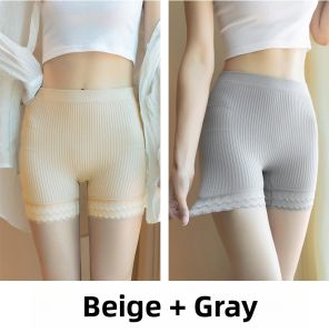 DVDK | Lace Safety Pants Women Anti Peeping Summer Light Wearable Two In One Shapewear Shorts